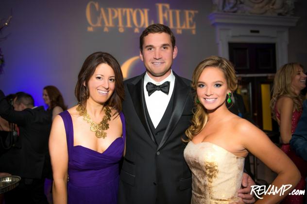 Capitol File Magazine President & Editor-in-Chief Sarah Schaffer with Ryan and Heather Zimmerman.